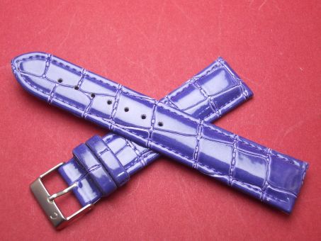 Leder-Armband 20mm Farbe: blau 