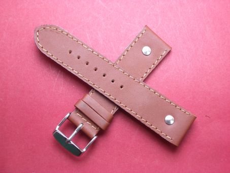 Leder-Armband Zeppelin 22mm Farbe: braun matt 