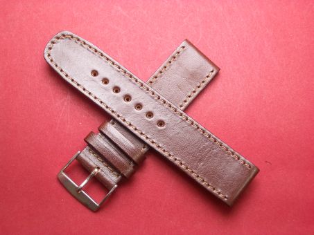 Leder-Armband Champion 22mm Farbe: dunkelbraun 