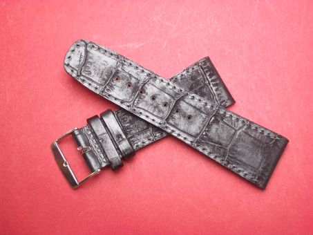 Leder-Armband Olympia 24mm Farbe: schwarz 