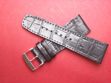 Leder-Armband Olympia 26mm Farbe: schwarz 