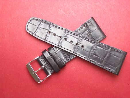 Leder-Armband Olympia 26mm Farbe: schwarz 