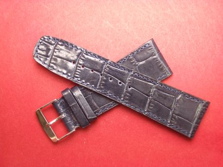 Leder-Armband Olympia 26mm Farbe: dunkelblau 