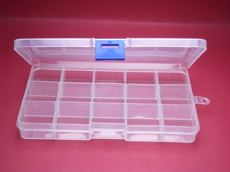 Kunststoff-Dose Box mit 5 bis 15 Fächern 