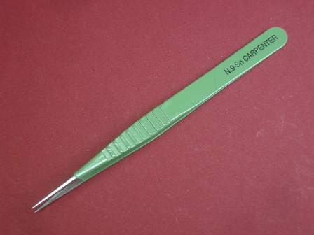 Pinzette (Kornzange) Werkzeug mit geriffeltem Griffbereich Horotec Swiss No. 9 Sn 