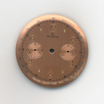 Chronographen-Zifferblatt Venus Kaliber: 175 Durchmesser: 35,00mm 