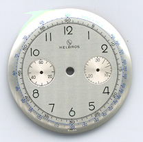 Chronographen-Zifferblatt Venus Kaliber: 175 Durchmesser: 35,00mm 