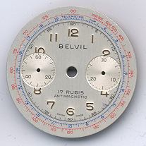 Landeron Chronographen-Zifferblatt Durchmesser: 31,50mm 