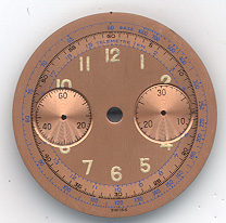 Landeron Chronographen-Zifferblatt Durchmesser: 32,00mm 