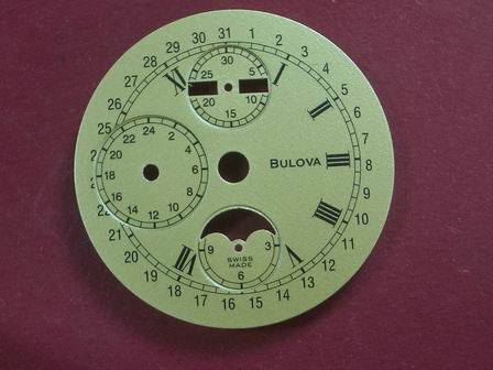 Bulova Chronographen-Zifferblatt Valjoux Kaliber: 7751 Durchmesser: 31,80mm 