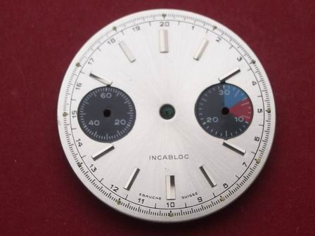 Chronographen-Zifferblatt Valjoux Kaliber: 7733 Durchmesser: 29,50mm 