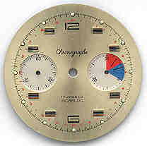 Chronographen-Zifferblatt Valjoux Kaliber: 7733 Durchmesser: 32,00mm 