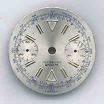 Chronographen-Zifferblatt Valjoux Kaliber: 7733 Durchmesser: 28,50mm 
