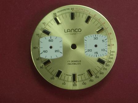 Chronographen-Zifferblatt Valjoux Kaliber: 7733 Durchmesser: 30,50mm 