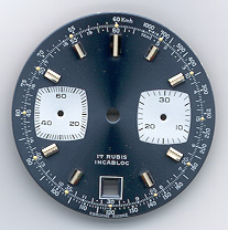 Chronographen-Zifferblatt Valjoux Kaliber: 7734 Durchmesser: 31,50mm 