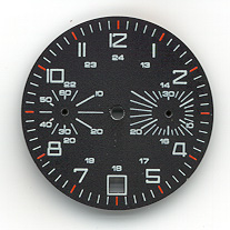 Chronographen-Zifferblatt Valjoux Kaliber: 7734 Durchmesser: 29,50mm 