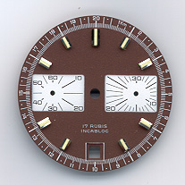 Chronographen-Zifferblatt Valjoux Kaliber: 7734 Durchmesser: 29,50mm 