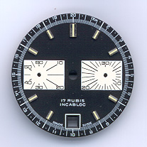 Chronographen-Zifferblatt Valjoux Kaliber: 7734 Durchmesser: 29,50mm 