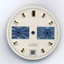 Chronographen-Zifferblatt Valjoux Kaliber: 7734 Durchmesser: 29,50mm 