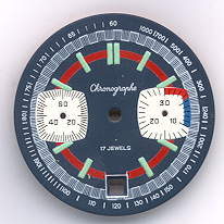 Chronographen-Zifferblatt Valjoux Kaliber: 7734 Durchmesser: 31,40mm 