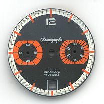 Chronographen-Zifferblatt Valjoux Kaliber: 7734 Durchmesser: 29,50mm 