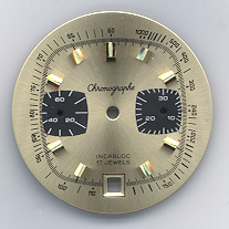 Chronographen-Zifferblatt Valjoux Kaliber: 7734 Durchmesser: 31,00mm 