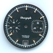 Chronographen-Zifferblatt Valjoux Kaliber: 7734 Durchmesser: 29,80mm 