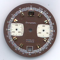 Chronographen-Zifferblatt Valjoux Kaliber: 7734 Durchmesser: 31,50mm 