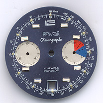 Chronographen-Zifferblatt Valjoux Kaliber: 7734 Durchmesser: 31,60mm 