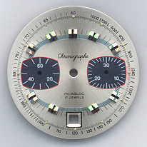 Chronographen-Zifferblatt Valjoux Kaliber: 7734 Durchmesser: 31,00mm 