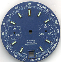 Chronographen-Zifferblatt Valjoux Kaliber: 7734 Durchmesser: 30,10mm 