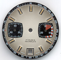 Chronographen-Zifferblatt Valjoux Kaliber: 7734 Durchmesser: 29,60mm 