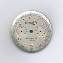 Chronographen-Zifferblatt Valjoux Kaliber: 92 Durchmesser: 33,00mm 