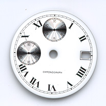 Chronographen-Zifferblatt Valjoux Kaliber: 7765 Durchmesser: 26,00mm 