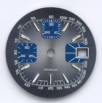 Chronographen-Zifferblatt Valjoux Kaliber: 7765 Durchmesser: 31,00mm 