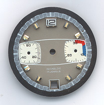 Chronographen-Zifferblatt Valjoux Kaliber: 7765 Durchmesser: 30,00mm 