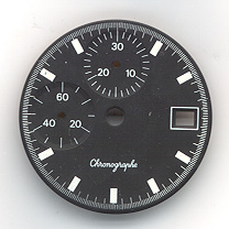 Chronographen-Zifferblatt Valjoux Kaliber: 7765 Durchmesser: 29,80mm 