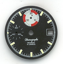 Chronographen-Zifferblatt Valjoux Kaliber: 7765 Durchmesser: 29,50mm 