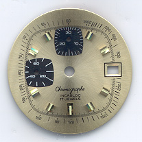 Chronographen-Zifferblatt Valjoux Kaliber: 7765 Durchmesser: 31,00mm 