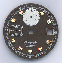 Chronographen-Zifferblatt Valjoux Kaliber: 7765 Durchmesser: 31,40mm 
