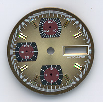 Chronographen-Zifferblatt Valjoux Kaliber: 7750 Durchmesser: 29,80mm 