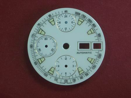 Chronographen-Zifferblatt Valjoux Kaliber: 7750 Durchmesser: 29,00mm 