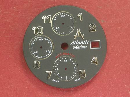 Chronographen-Zifferblatt Valjoux Kaliber: 7750 Durchmesser: 29,60mm 