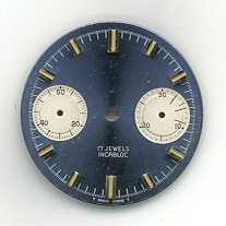 Chronographen-Zifferblatt Valjoux Kaliber: 7733 Durchmesser: 28,50mm 