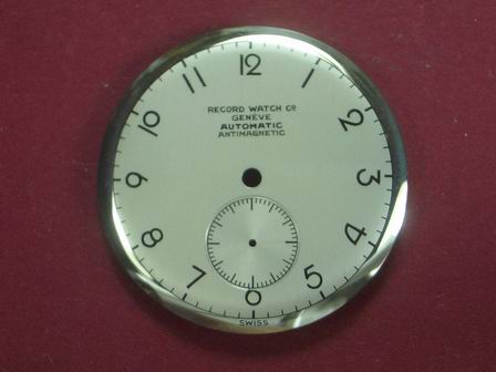 RECORD Herrenarmbanduhr-Zifferblatt Kaliber: 161 