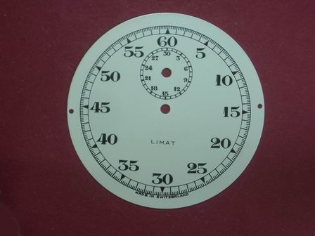 Stoppuhr-Zifferblatt Kurzzeitmesser, Kaliber: ?? 