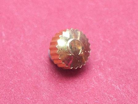 Omega Krone in doublé wasserdicht, Ø 4,50mm, Höhe 2,98mm, Gewinde 0,9mm 
