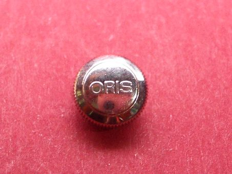 Oris Krone in Stahl, Ø 7,0mm, Höhe 4,4mm, Gewinde 0,9mm, Tubus 2,5mm 