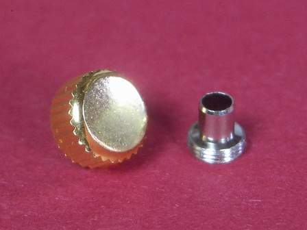 Wasserdichte vergoldete Krone mit Tubus Durchmesser: 7,00mm 