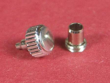 Wasserdichte verchromte Krone mit Tubus Durchmesser: 4,75mm 